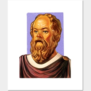 Greek Philosopher Socrates illustration Posters and Art